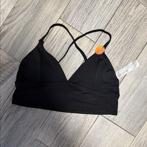 Forever 21 Black Cross‑Back Bralette